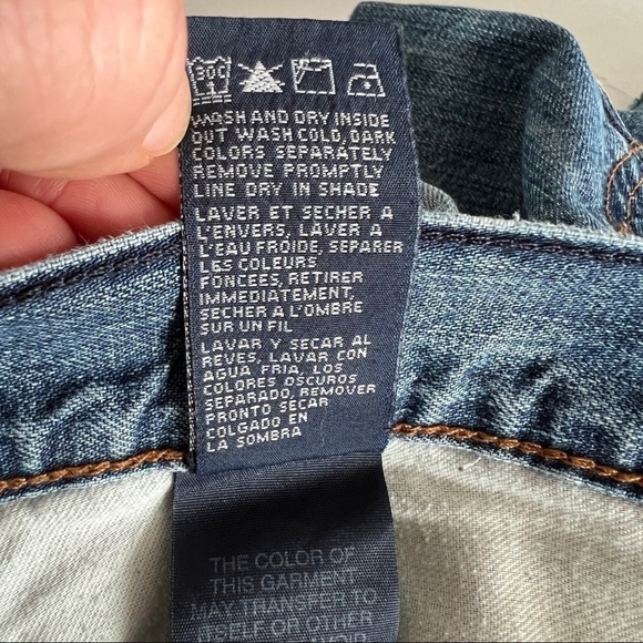 Vintage Y2K Tommy Hilfiger Flag Patch Denim Cutoff Freedom Jean Shorts - Picture 6 of 13